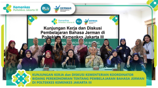 Kunjungan kerja dan diskusi pembelajaran bahasa jerman kemenko bidang perekonomian di politeknik kesehatan…