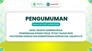 Pengumuman hasil seleksi administrasi penerimaan dosen tidak tetap tahun 2026