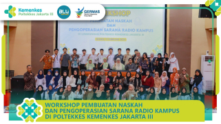Workshop pembuatan naskah dan pengoperasian sarana penyiaran radio kampus poltekkes jakarta 3