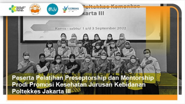 Pelatihan preseptorship dan mentorship prodi promosi kesehatan jurusan kebidanan poltekkes kemenkes…