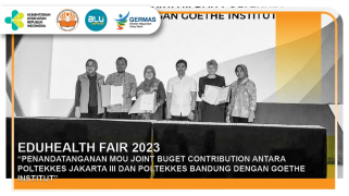 Edu health fair poltekkes kemenkes jakarta iii 2023 penandatanganan mou joint contribution dengan goethe…